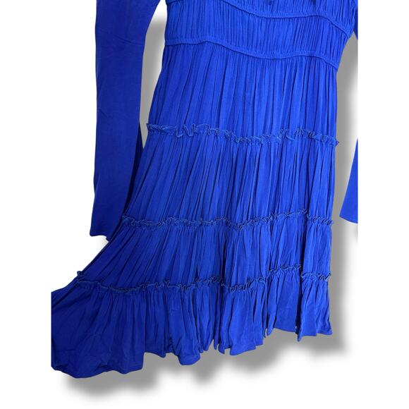 Chelsea & Violet Tiered Dress XL Peasant Boho Midi Flare Sleeve NWT - Picture 5 of 12